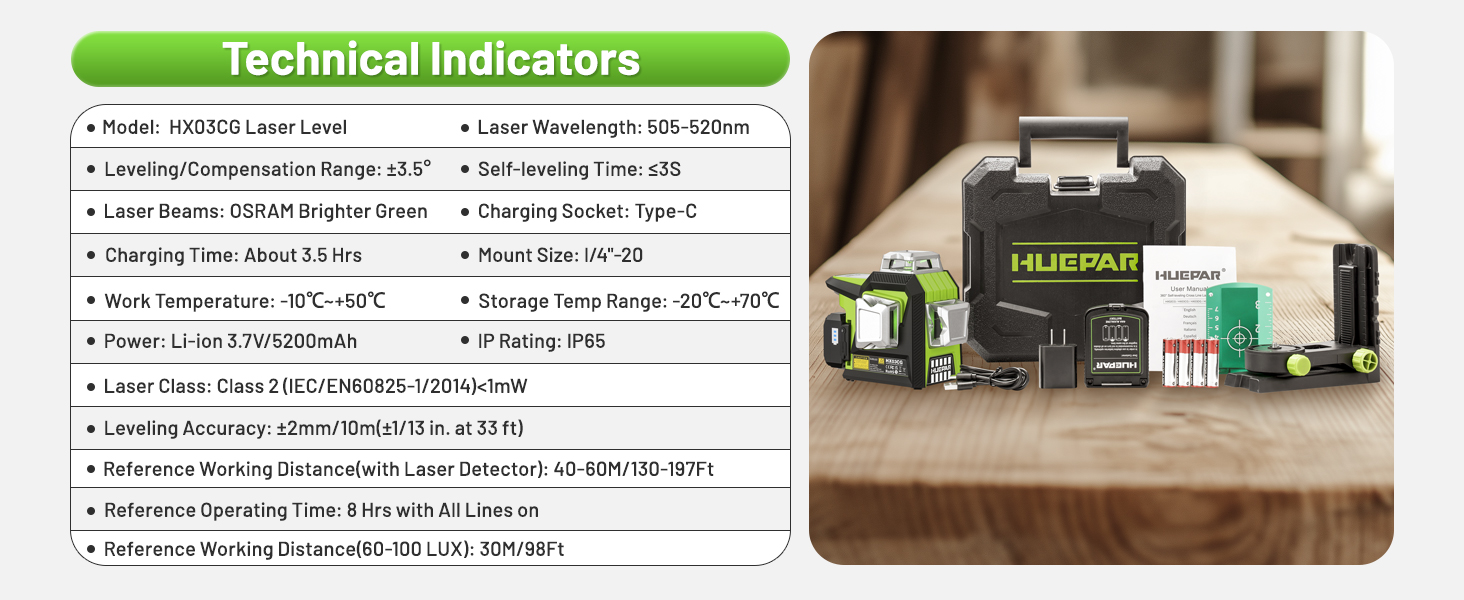Huepar Professional 1/13