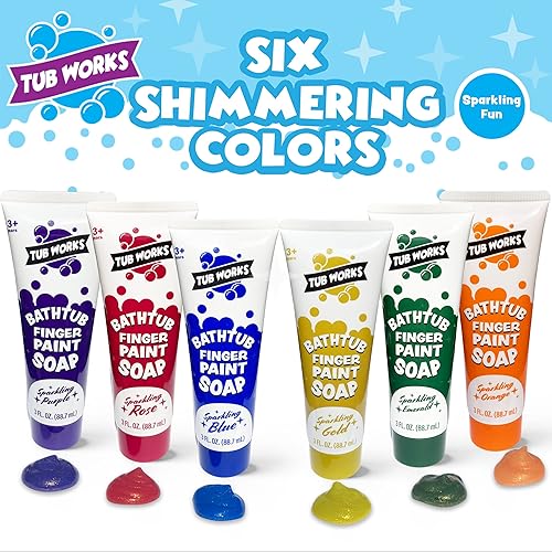 Miniatura 4 de Jabón de pintura de baño, paquete de 18  Pintura de baño no tóxica, lavable para niños pequeños y niños