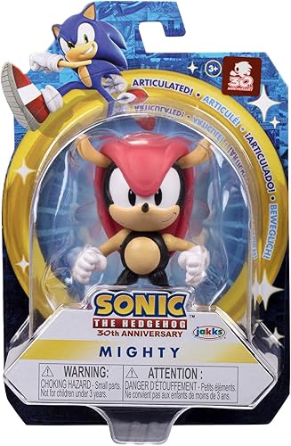 Miniatura 5 de Sonic The Hedgehog Figura de acción de 2.5 pulgadas, juguete coleccionable clásico poderoso