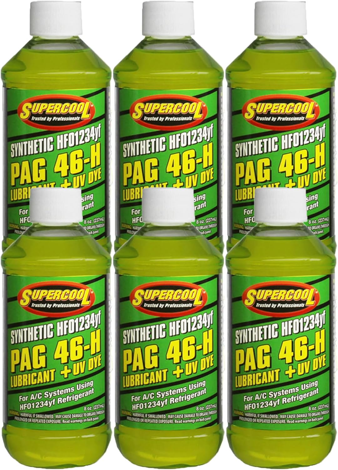 TSI Supercool PAG 46 Viscosity Oil with UV Dye 1234yf 8oz 6-Pack