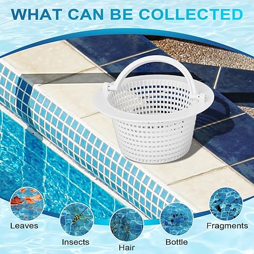 Miniatura 4 de SP1091WM - Cesta de desnatadora compatible con Hayward, cestas de desnatador de piscina de suelo de repuesto para Pentair HydroSkim 513330 (paquete