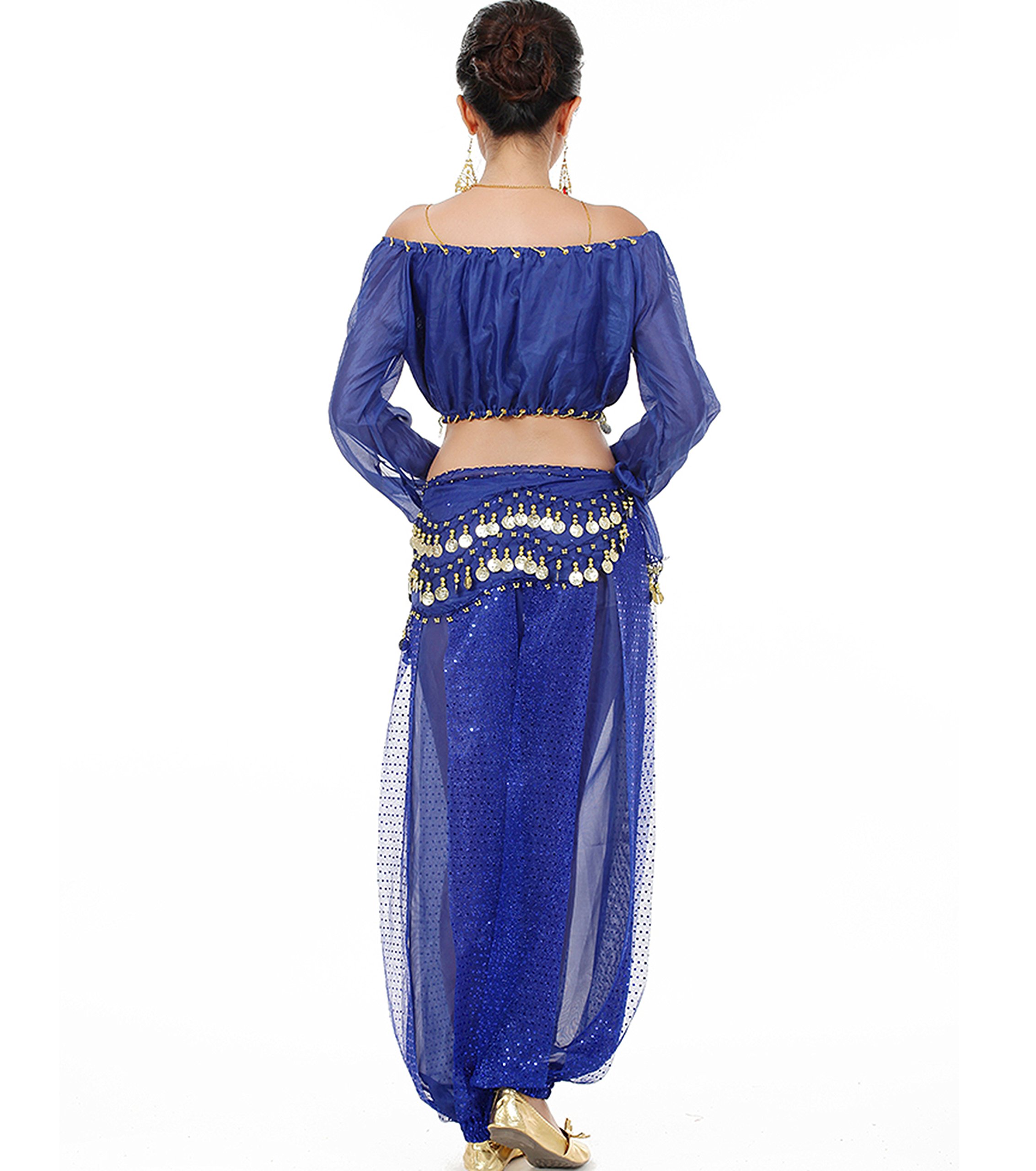 Astage femme danse ventre costume active wear manches longue pantalons ceinture