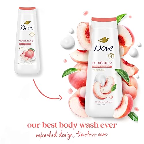 Vista 50 de Dove Serum Body Wash Glow Recharge ilumina y exfolia la piel con suero de vitamina C iluminador de 18.5 onzas líquidas