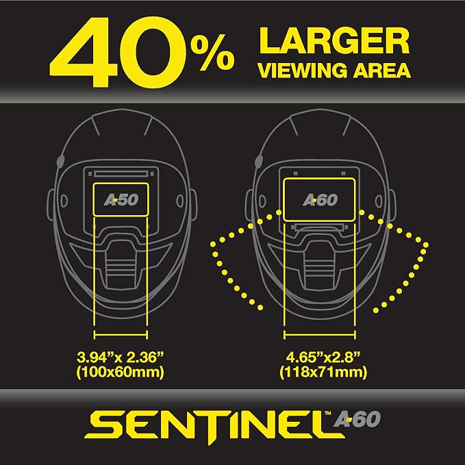 Casco de soldadura ESAB Sentinel A60, resistente, grande visión miniatura 9