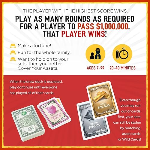 Miniatura 8 de Grandpa Beck's Games - Juego de cartas Cover your assets de los creadores de Skull King, fácil de aprender y divertido, para niños, adolescentes y