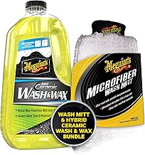 Meguiars Hybrid Ceramic Wash & Wax Bundle with Microfiber Wash Mitt