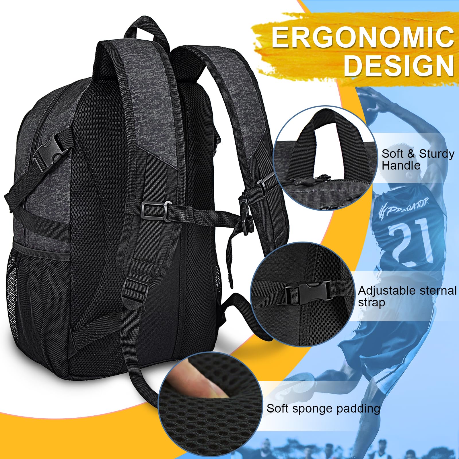 nike basketball backpack with ball compartment