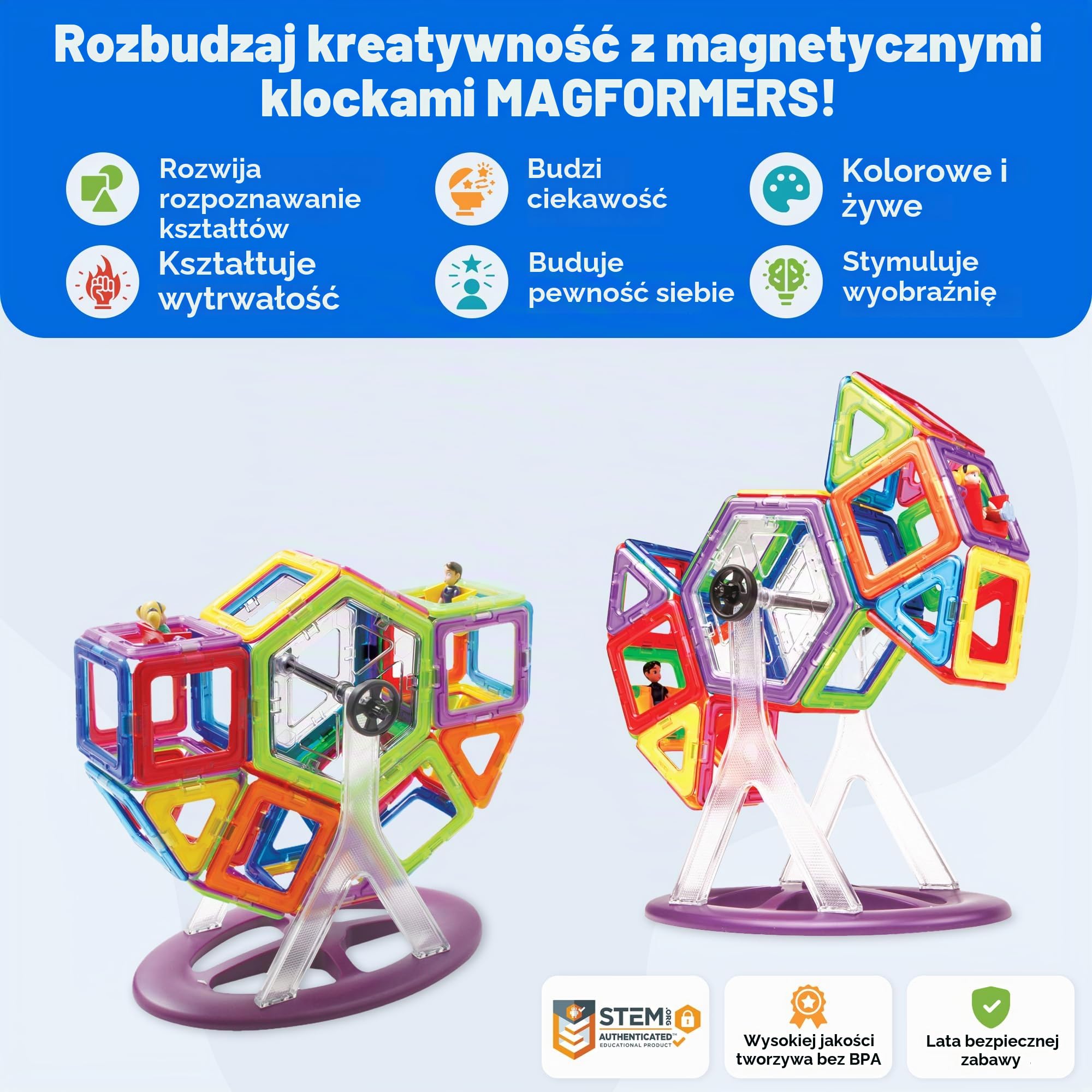 Magformers Klocki Karnawałowe 46el. (005-30747)