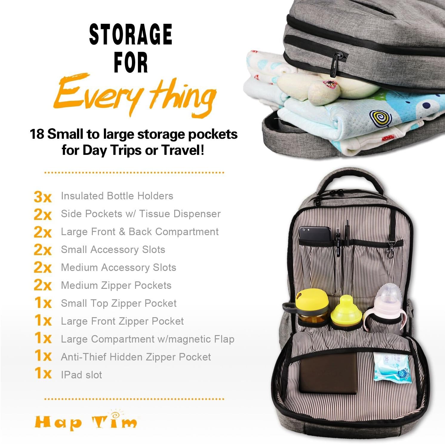 amazon haptim diaper bag