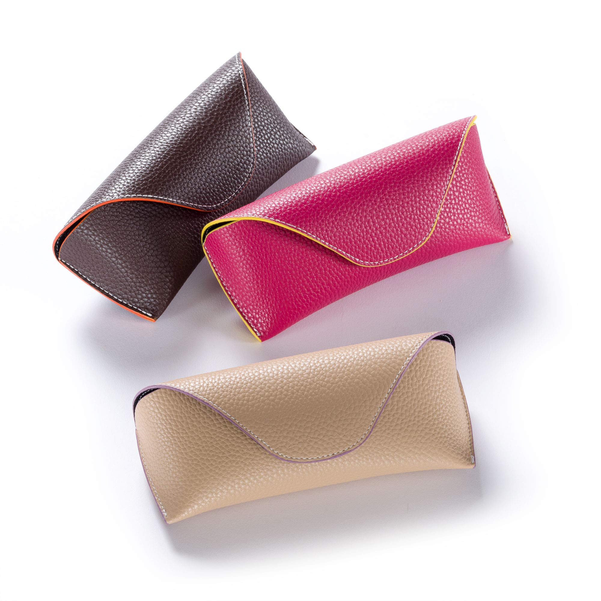FEFI - Grande custodia colorata per occhiali da sole, astuccio per occhiali da sole