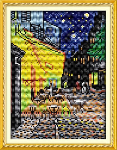 Miniatura 24 de YEESAM ART Madonna Litta by Leonardo da Vinci - Kits de punto de cruz estampados, cuadros famosos religiosos de la Virgen María y el Niño Jesús, 11