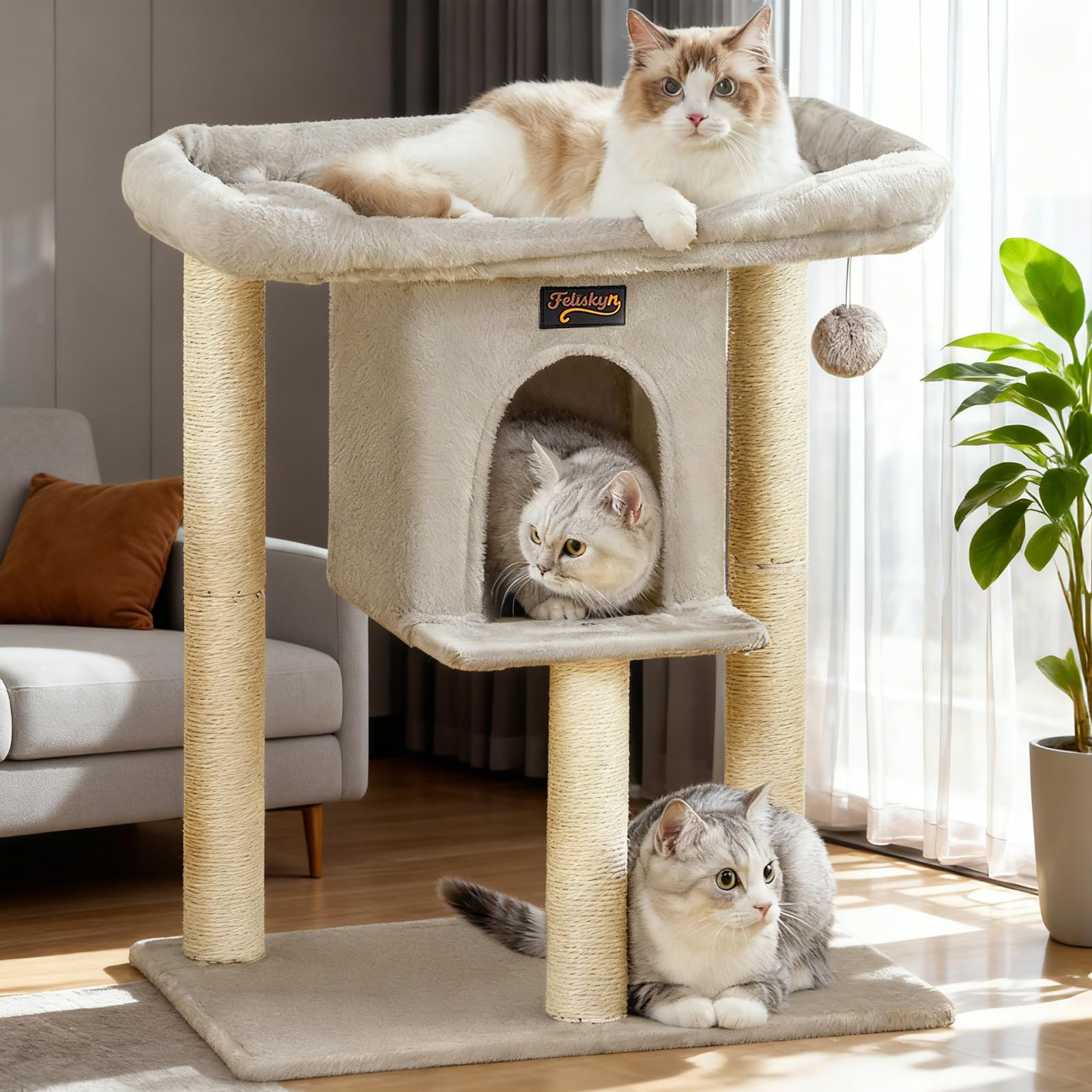 Cat tree tower 28-inch perch