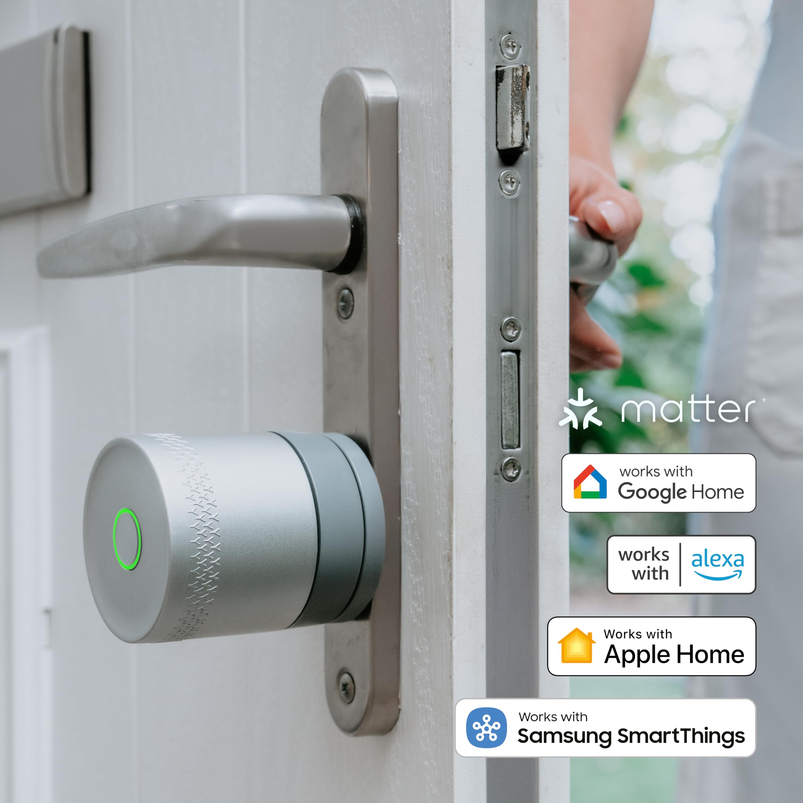 Yale Linus Smart Lock L2 Lite – Argent – 05/109100/SI-UK | Serrure de porte intelligente pour portes d'entrée | Entrée sans clé | Contrôle par application | Installation facile | Clés numériques |