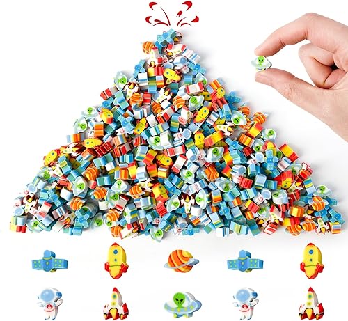 Kaemi 300 mini mascotas de escritorio para niños en el aula, bonitos borradores de espacio pequeño, pequeñas mascotas de borrador para recuerdos de