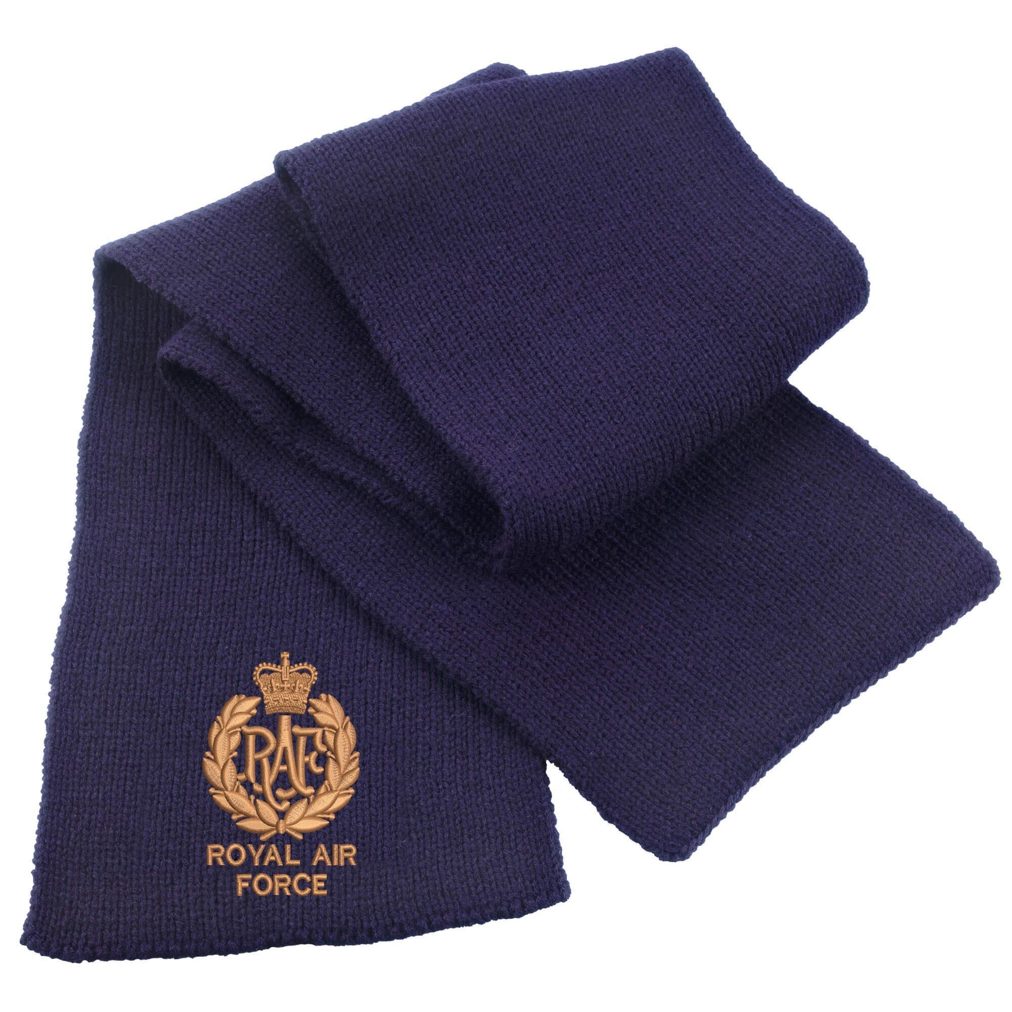 Pineapple Joe's Navy Raf Airmans Heavy Knit Scarf