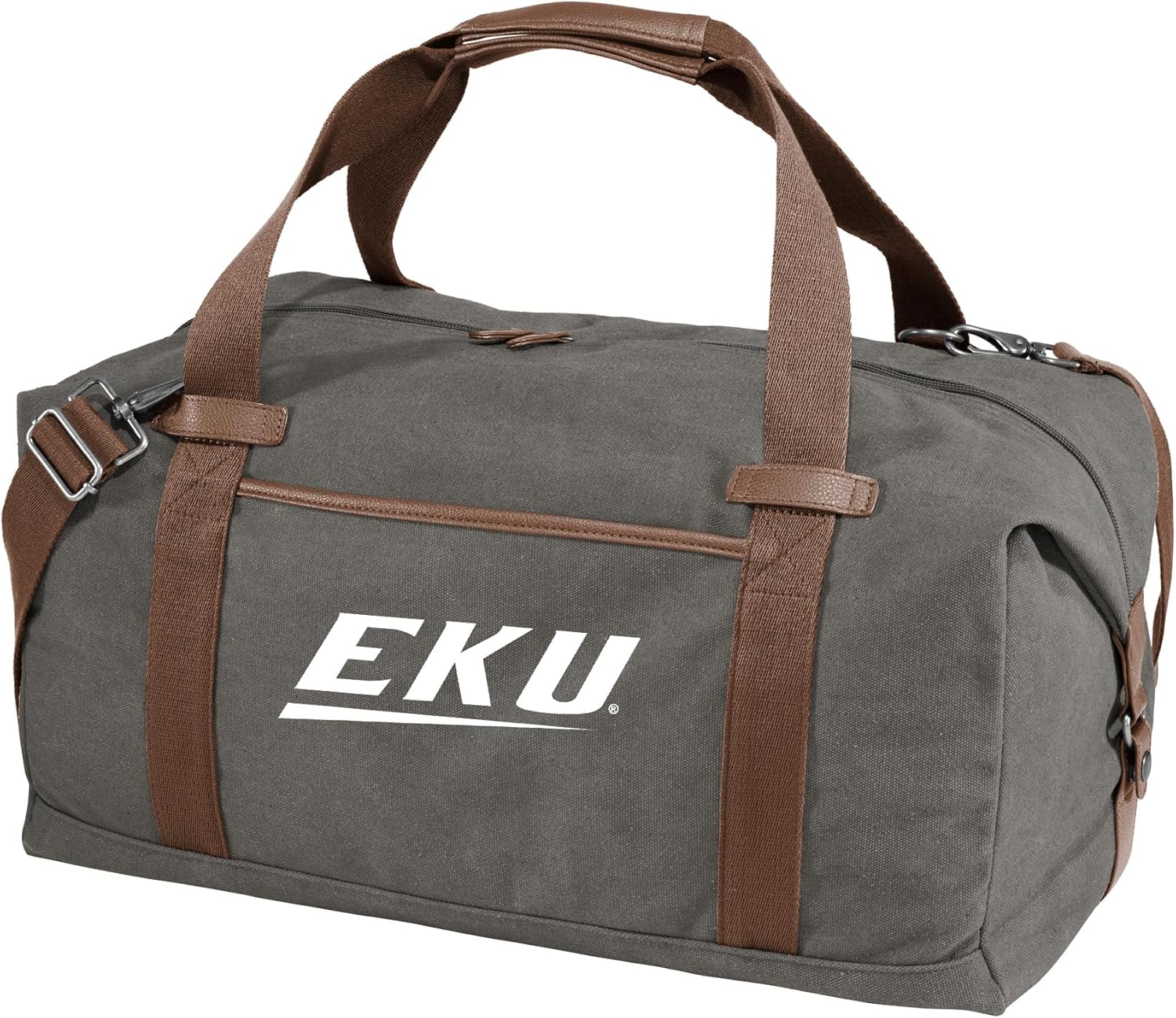 Eastern Kentucky University Duffel Bag - Carryon, Overnight Travel Bag, Rich Canvas Fabric For EKU Fans and Alumni