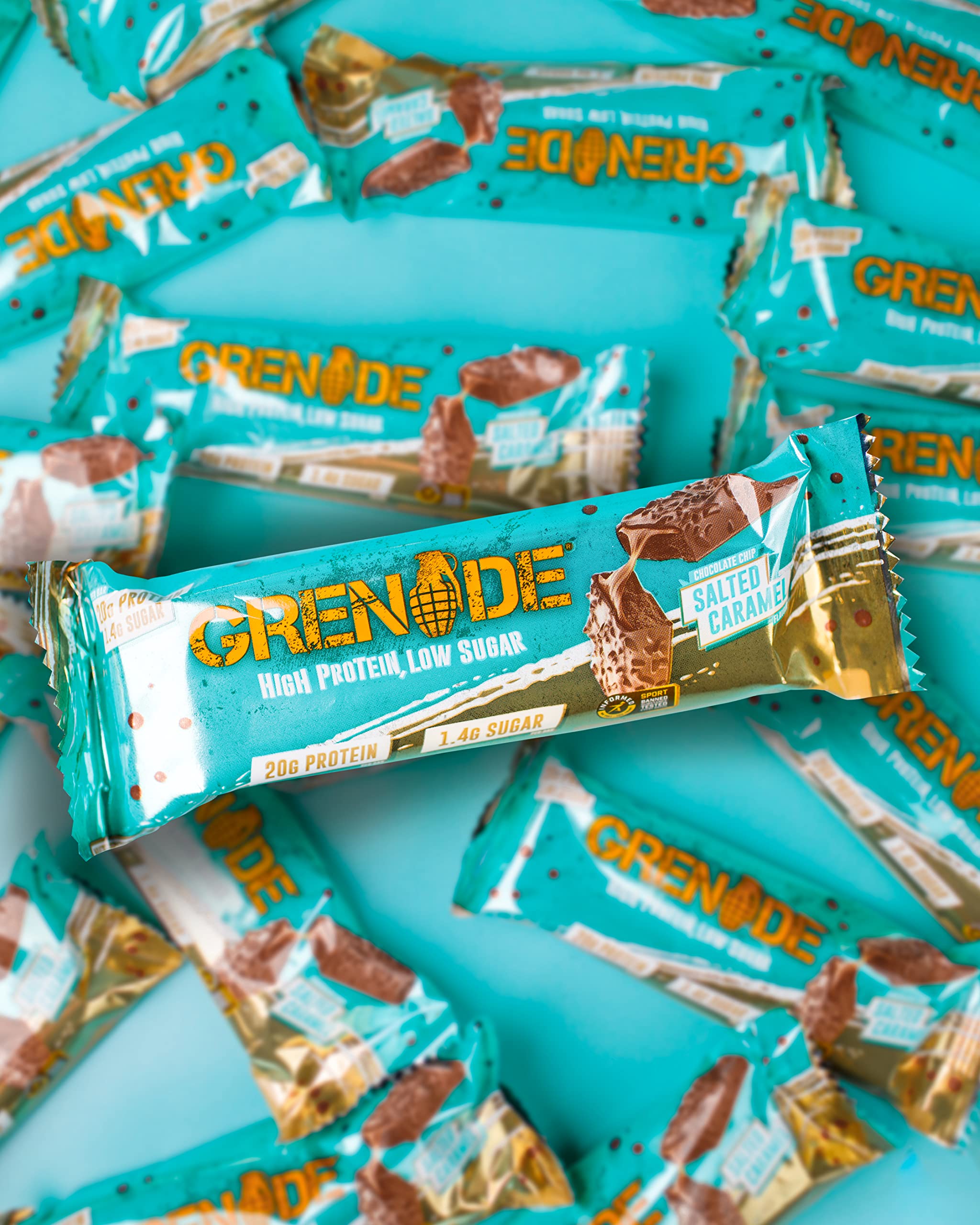 GRENADE CARB KILLA BAR Chocolate Chip Salted Caramel 12x60gm
