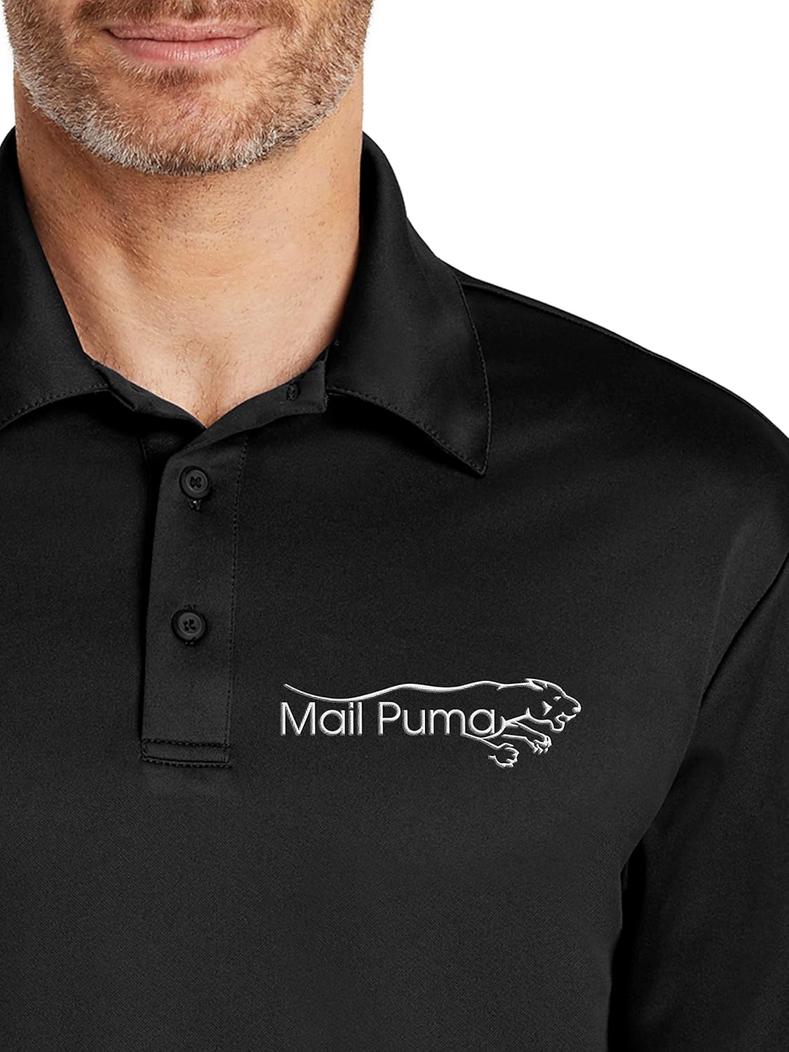 Custom Embroidered Polo Shirts for Men, 5 or 10 Pack - Personalized Embroidery Polyester Polos with Logo