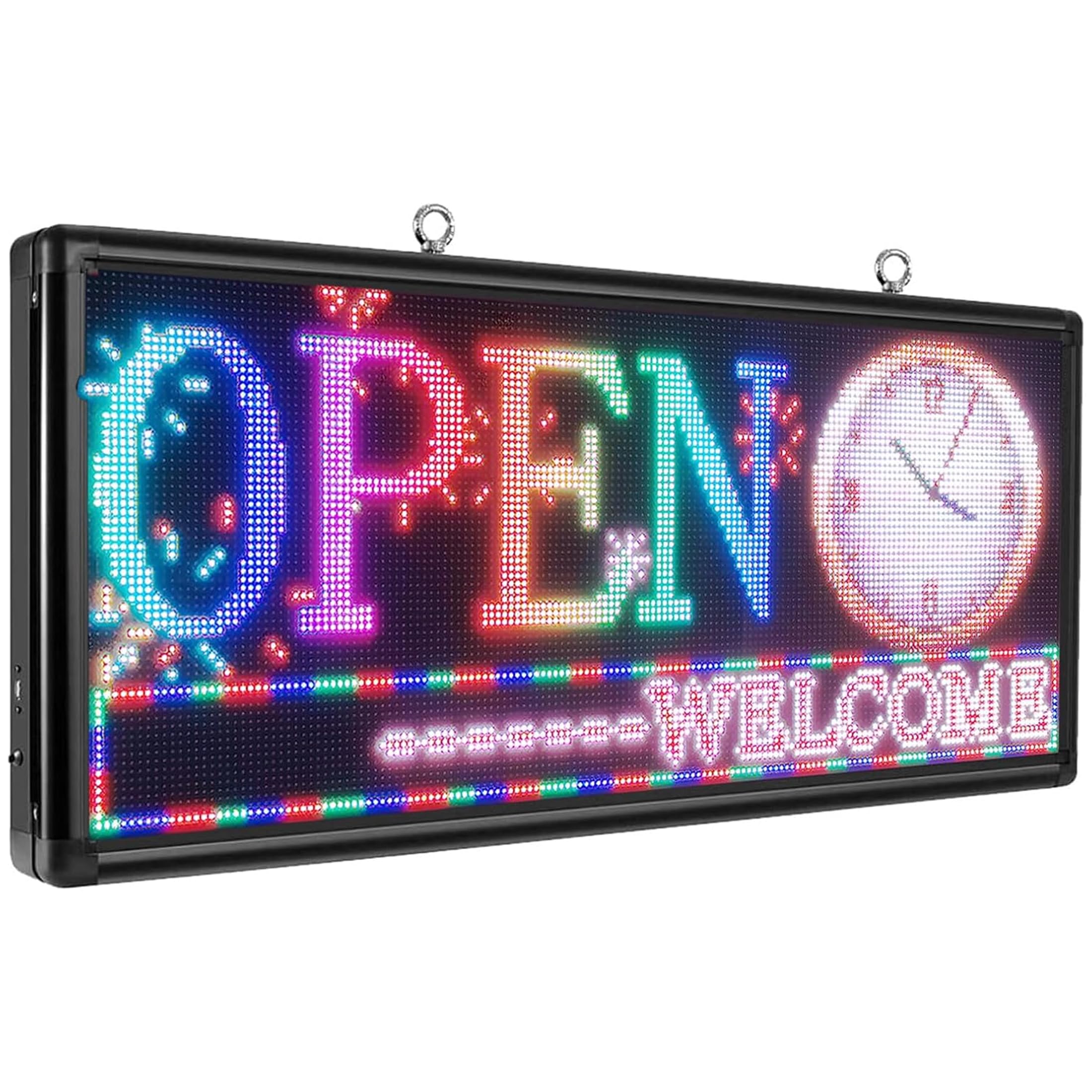 Amazon | 横縦両用 屋内外両用 カラーP6 LED電光掲示板 LED看板 103