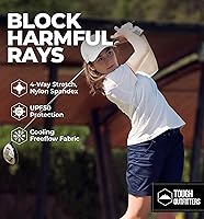 Vista 58 de Mangas de brazo de protección solar UV para hombres y mujeres, manga de enfriamiento de compresión deportiva UPF 50, base de cáncer de piel