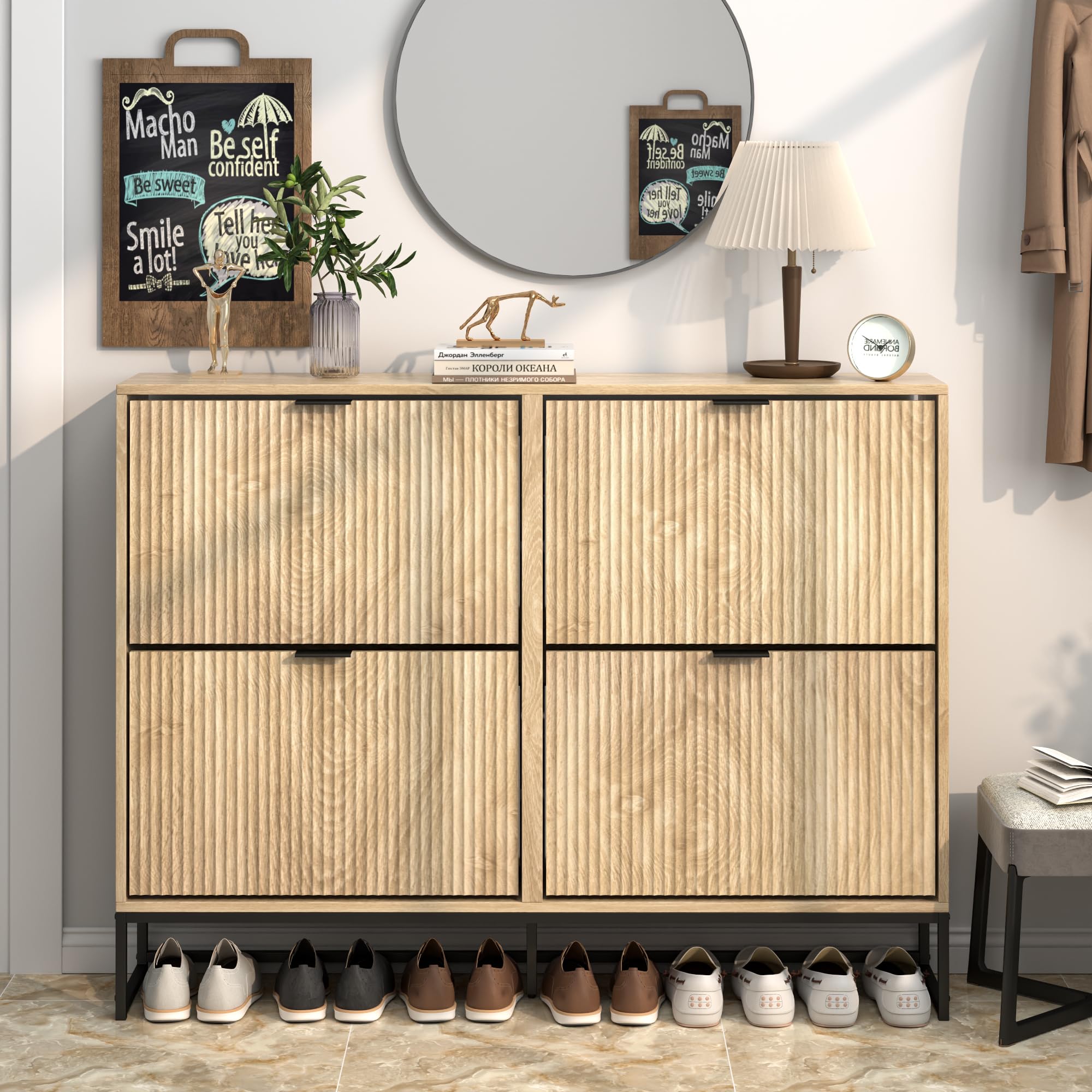 Amazon.com: Jluomei Shoe Cabinet Storage for Entryway Slim Modern