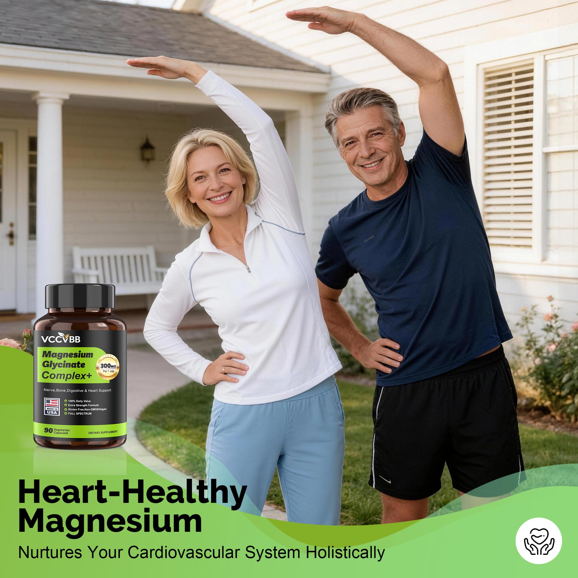 Magnesium Glycinate, 300mg Elemental Magnesium Complex, Vegan — Amazon image 4