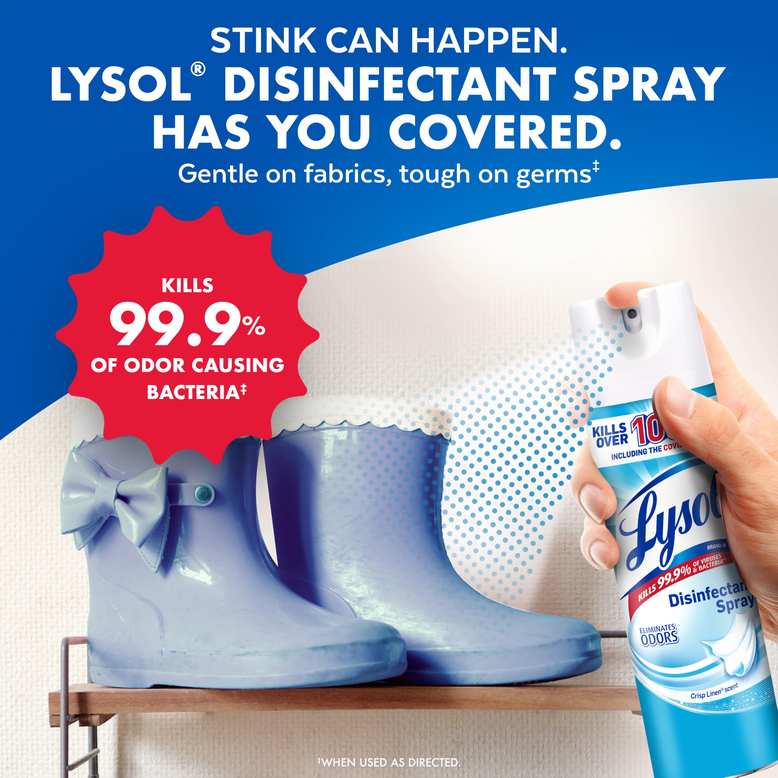 19 oz Crisp Linen Disinfectant Spray, 2 Pack W382818