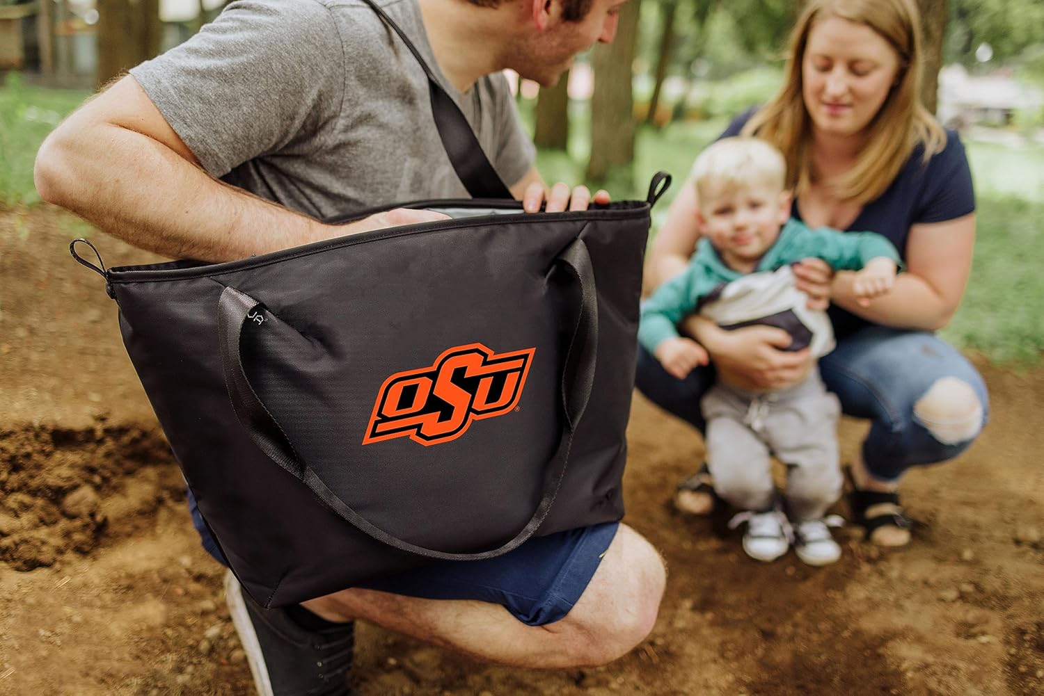 PICNIC TIME NCAA Unisex-Adult NCAA Tarana Lunch Bag with Utensil Set, Recycled Material, Lunch Box, Cooler Bag