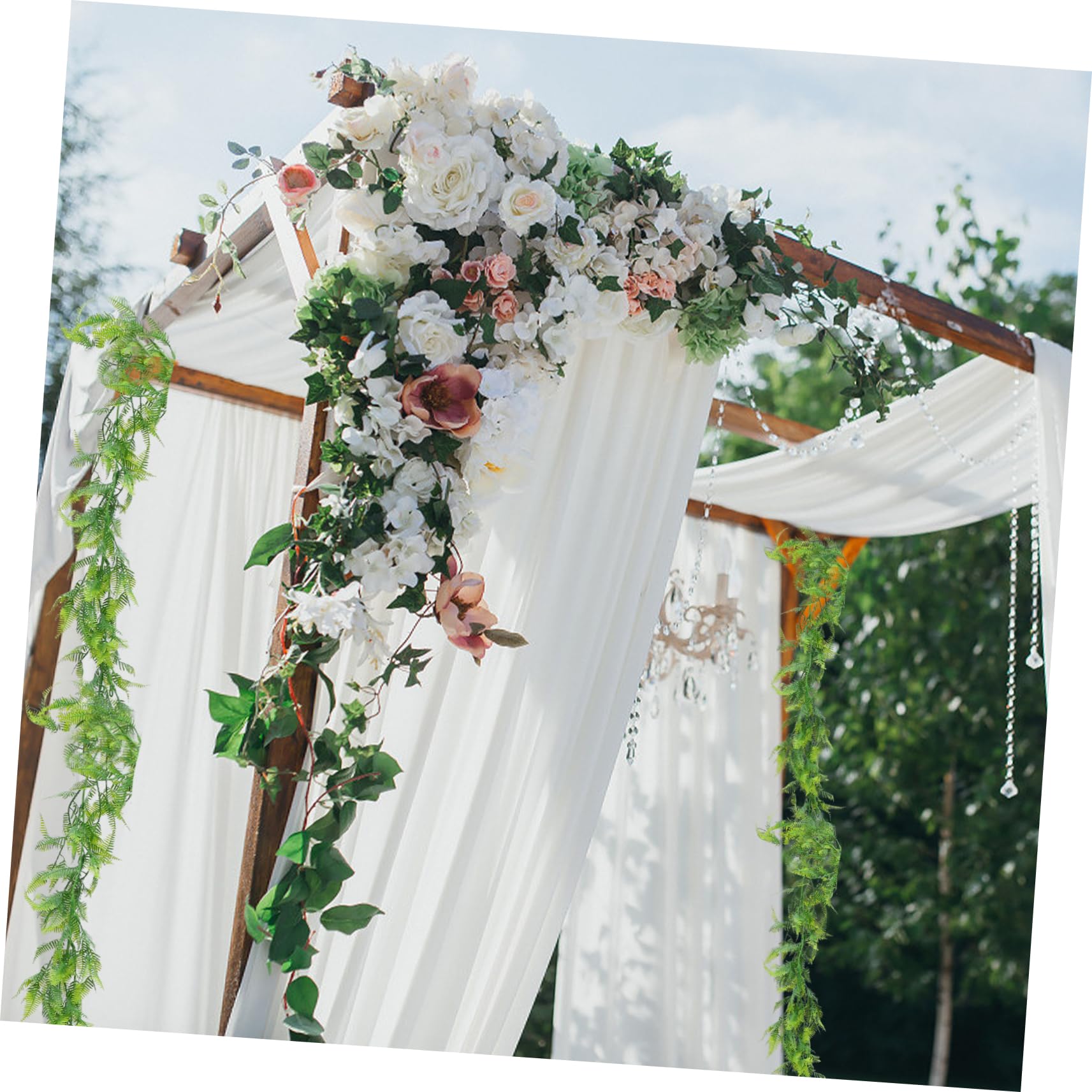 Künstliche Braune Girlande Mit Rattan - 2,45m Herbstdeko Für Hochzeit & Zuhause