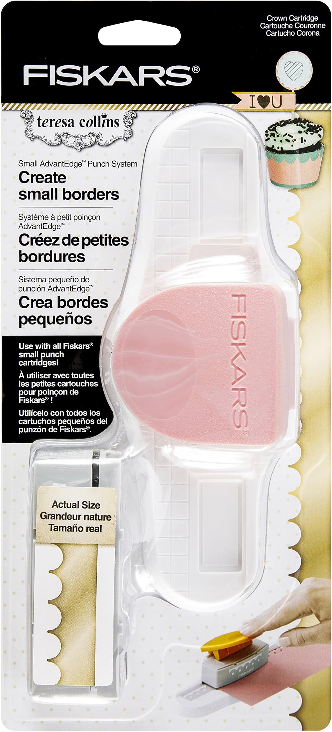 Fiskars Crafts123740-1001 Teresa Collins Crown Border Punch Starter Kit