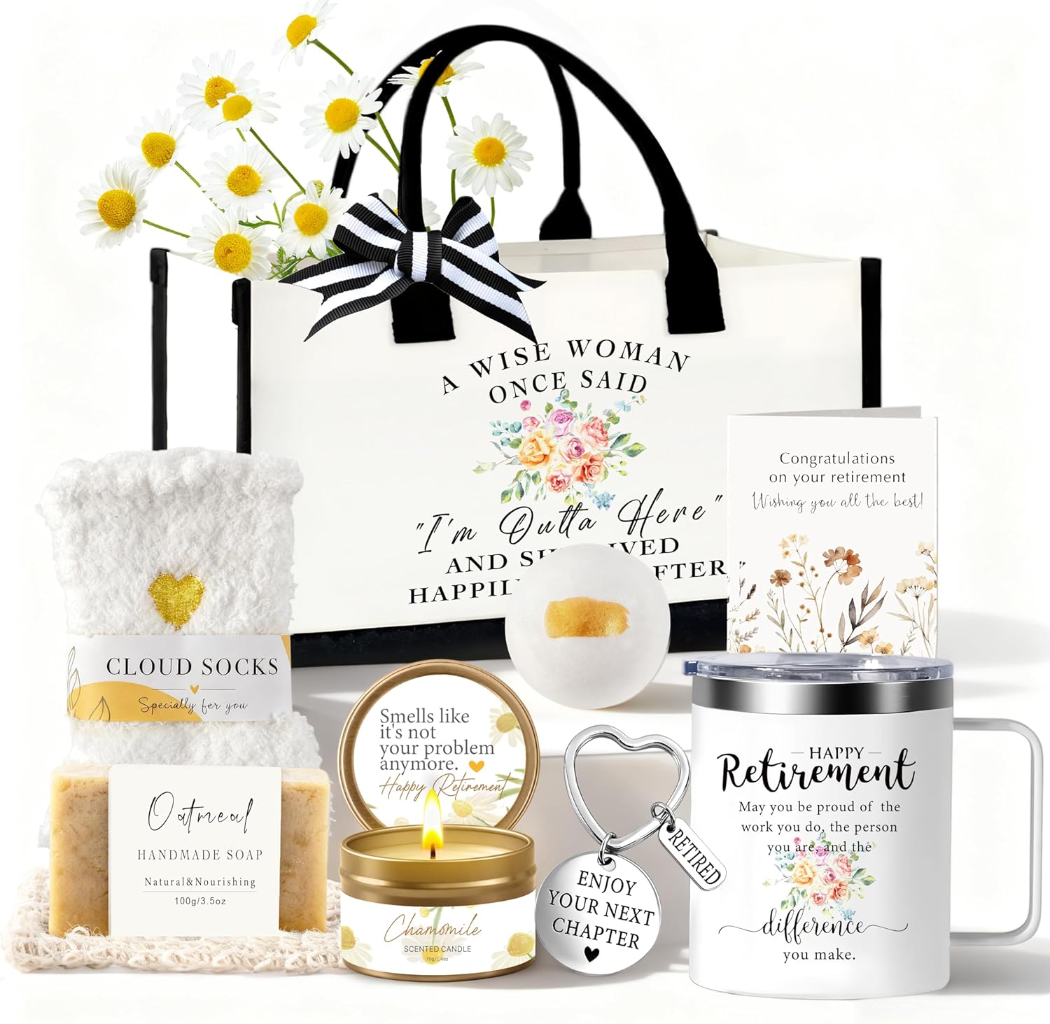 Retirement Gift for Women 2026, Best Retirement Gifts for Women Coworker Teacher, Happy Retired Ideas Gifts for Grandma Nurses Mom Friends Coworkers Farewell Leaving Going Away Gift