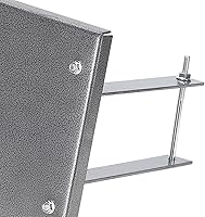 Vista 7 de Fdit Soporte para cepilladora eléctrica, mesa multifunción de aluminio para carpintería, tablero de soporte de 11.4 x 6.9 pulgadas, incluye patas