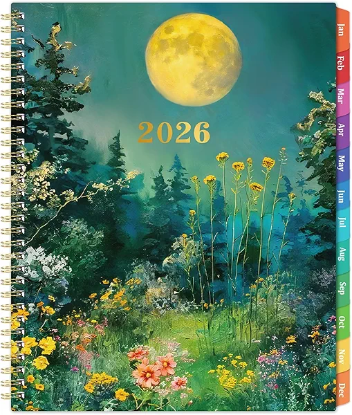 2026 Planner - 2026 Planner Weekly and Monthly from Jan. 2026 - Dec. 2026, 9" x 11", 2026 Weekly and Monthly with Coated Tabs, Reference 2026 Calendar