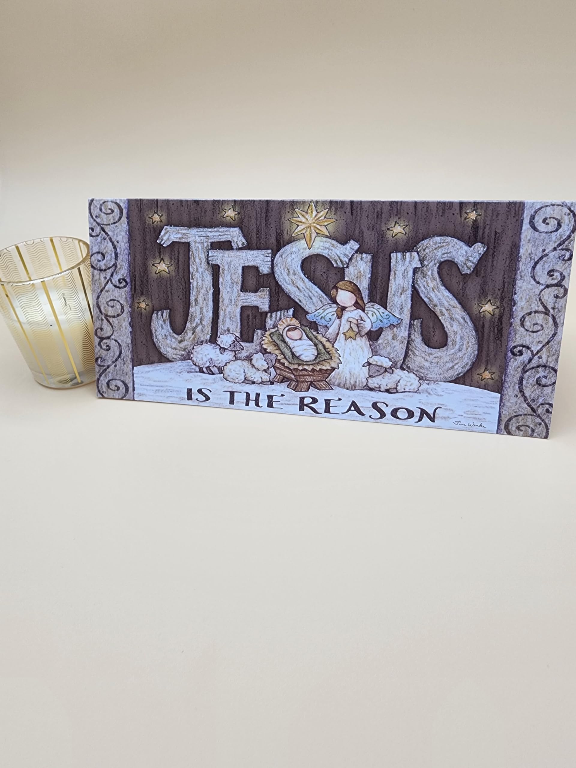 Performing Arts 66234-14 lange Karte mit Glitzerverzierung "Jesus is the reason Schreibwarenpapier, 66234-14