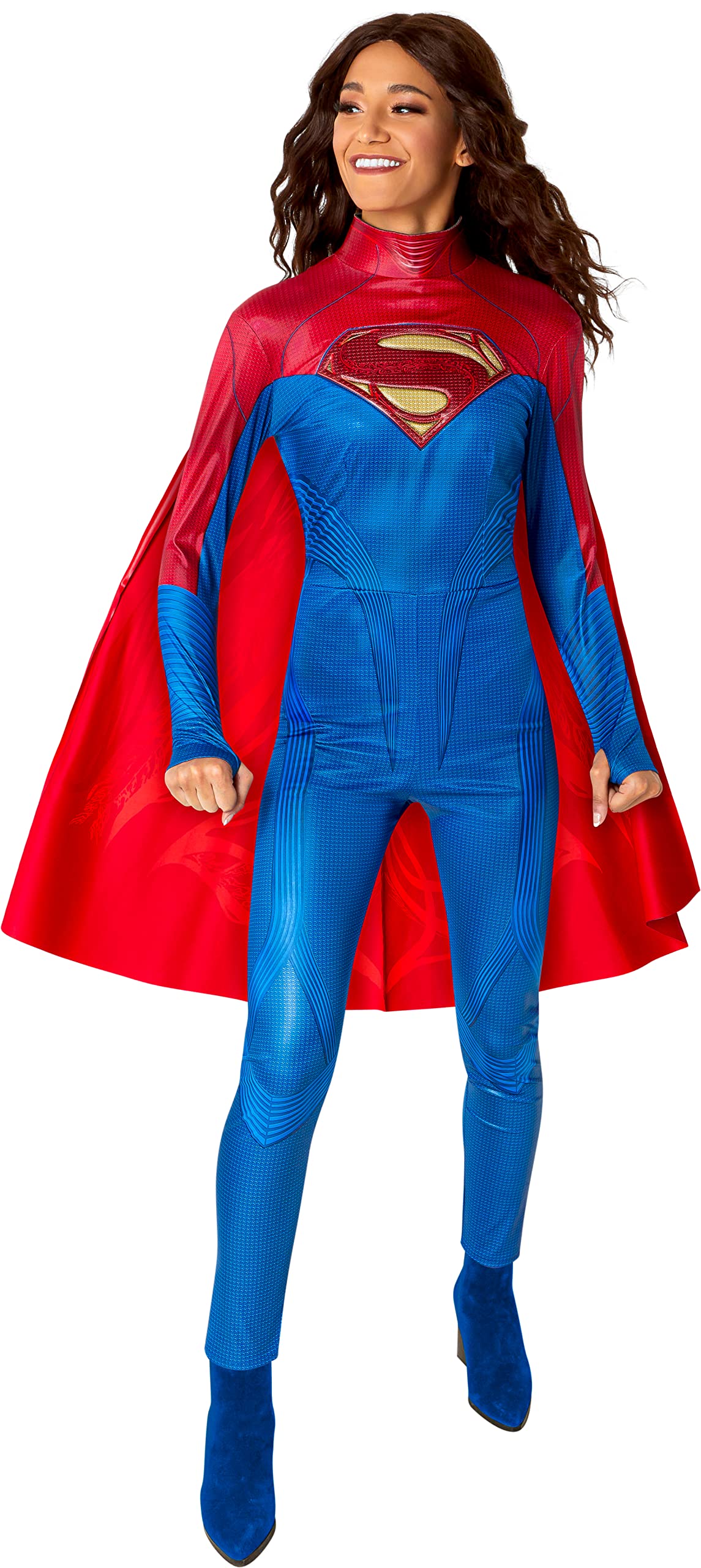 Rubie's womens Dc: the Flash Movie Supergirl Costume Jumpsuit, As Shown, Small