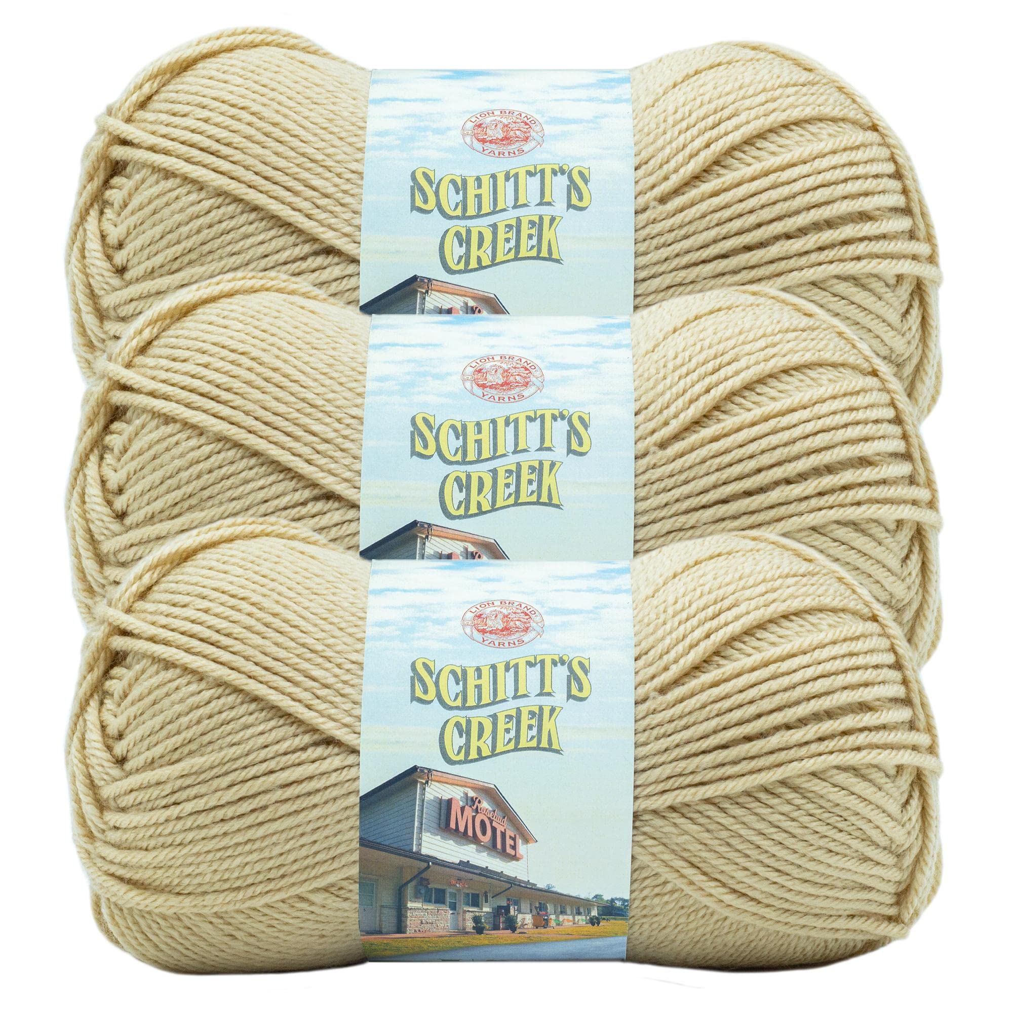 Pelotes de laine Lion Brand Schitt's Creek pour tricoter sans effort vos projets de crochet variés