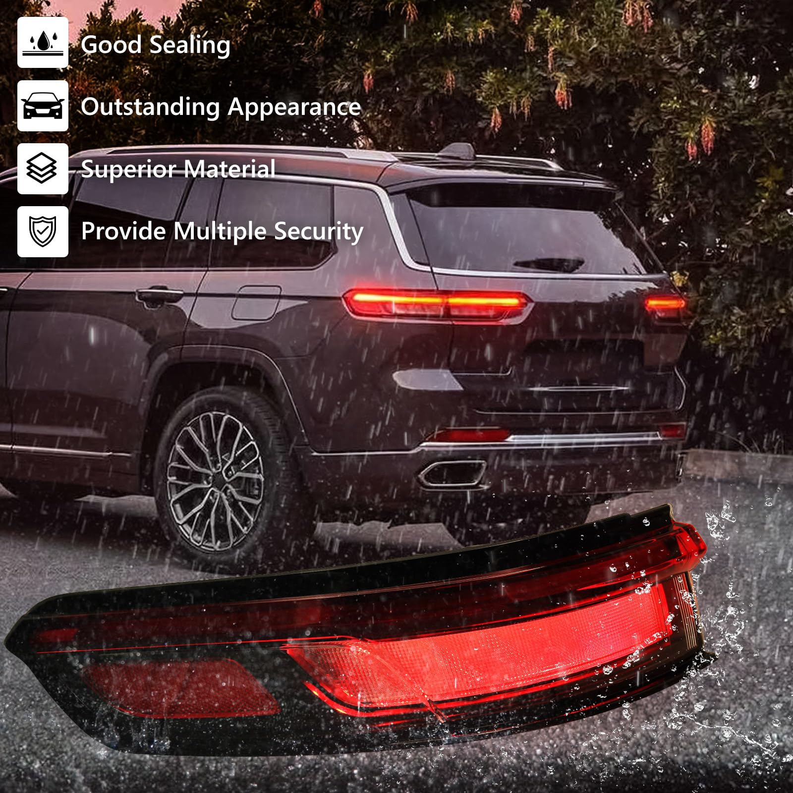 Amazon.com: Huray Left Outer Tail Light for Jeep Grand Cherokee L 