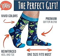 Vista 126 de Lavley Calcetines divertidos para adultos, regalos novedosos y rellenos de calcetines para hombres, mujeres y adolescentes, talla única