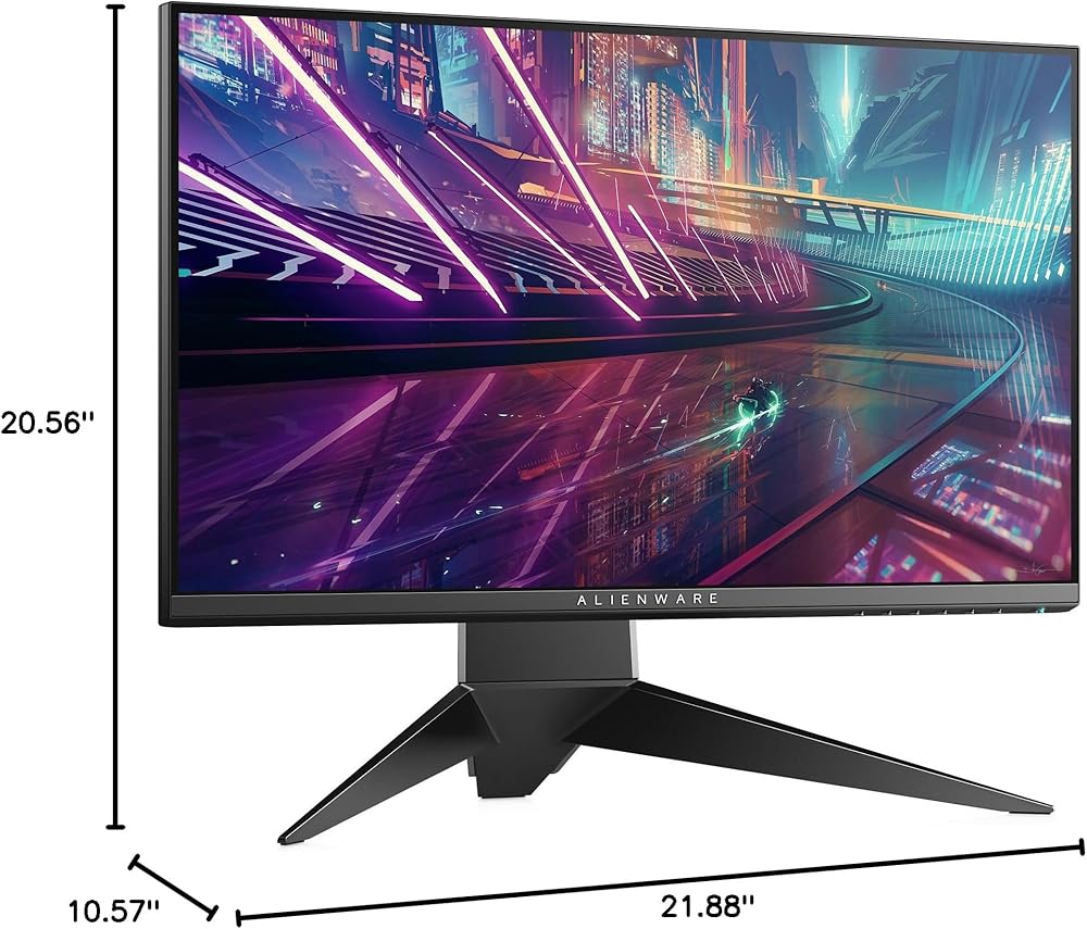 Alienware 25 Gaming Monitor - AW2518H NVIDIA G-Sync 240Hz Refresh 1ms response time thumbnail 2