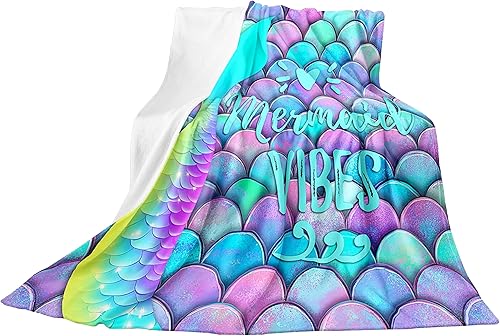 Miniatura 25 de Erosebridal Manta de arco iris para niñas, tamaño individual de 60 x 80, manta de sol y estrellas para niños y niños, manta de forro polar de nube