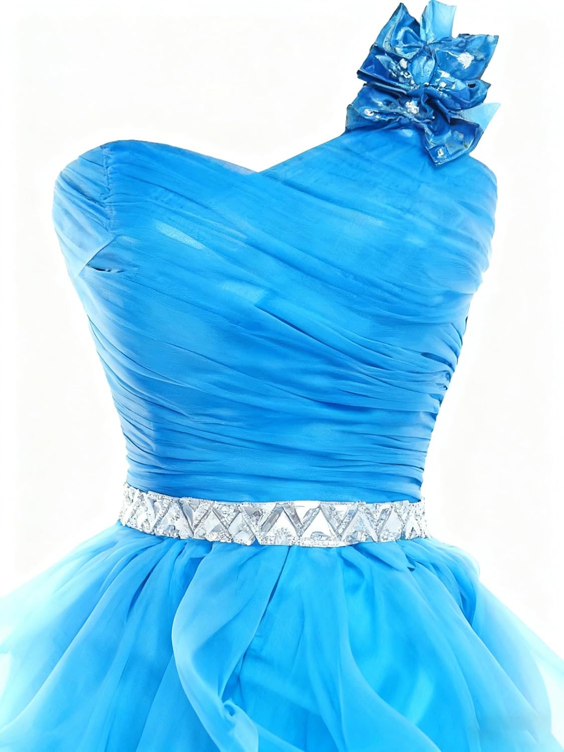 Beaded Prom Dresses for Women Long Homecoming Dress for Teens Tiered Long Formal Evening Ball Gown Puffy with Bow
