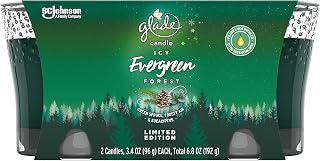 Glade Jar Candle ICY Ever Green Forest, 3.4 oz, Pack of 2 (6.8 OZ NT WT)