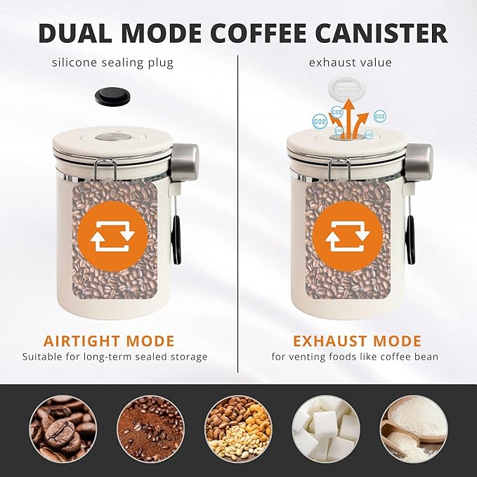 Vandroop 22oz Recipiente Acero Inoxidable para Café con Seguimiento de Fecha miniatura 3