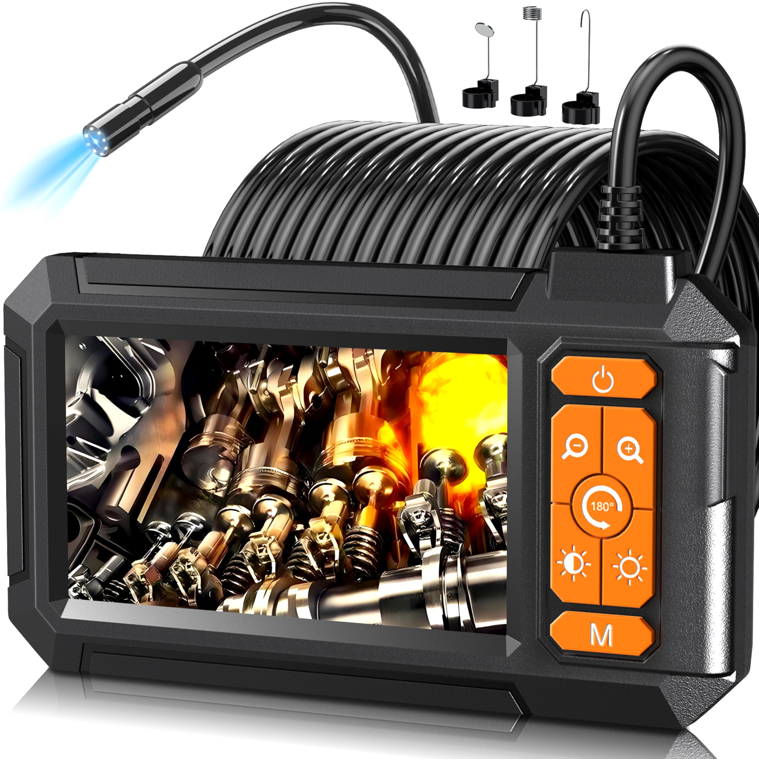 Daxiongmao Endoscope Camera with Light 1080P HD Borescope IP67 Waterproof Snake Camera Ideal for Inspecting Walls Vents Automotive