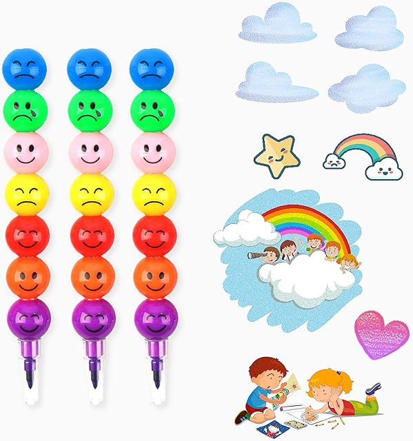 3 X Ball Shape Swop Point Crayons Colouring Pencils Set Toddler Twistables Coloured Crayons Colouring Pencils Assorted Colouring Crayons Party Bag Fillers Pencil Crayons Kids Pens Stationary Supplies