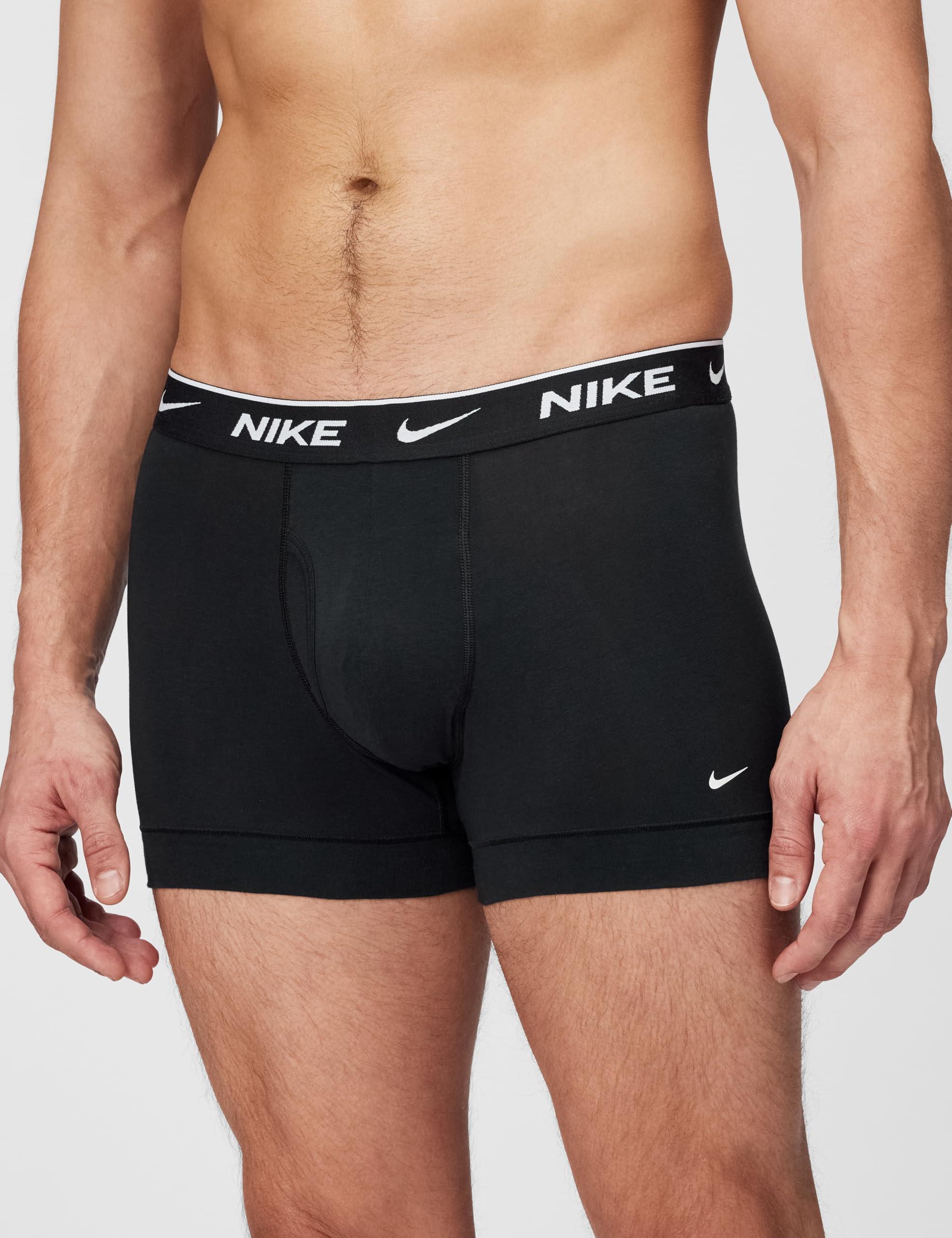 Nike Nike Men's Essential Cotton Stretch W/Fly Boxer Brief 3pk Underwear Boxer Corti Uomo