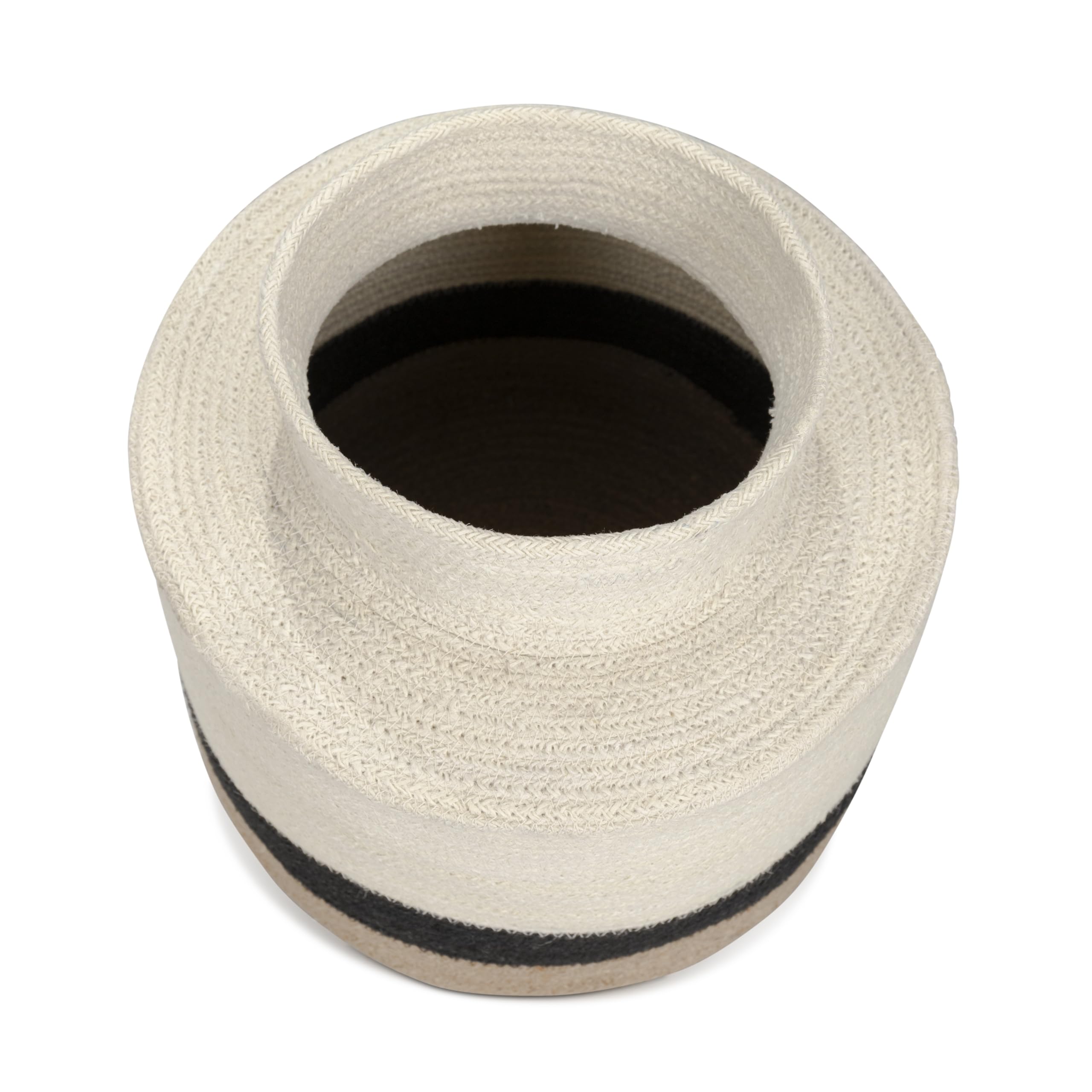 Olly & Rose Baker Pot Panier de rangement en jute 30 cm x 26 cm – Naturel fait à la main – Panier de rangement et d'exposition pour plantes de qualité supérieure Décoration d'intérieur
