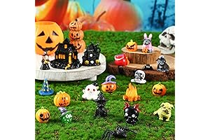 Soaoo Mini Halloween Figurines, Spooktacular Set for Festive Decorations