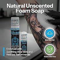 Vista 7 de Jabón de espuma azul H2Ocean, verde, 1,7 onzas líquidas