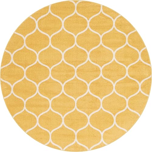 Miniatura 430 de Rugs.com Lattice Frieze Collection Alfombra – 4 x 6 pies, alfombra mediana negra perfecta para salas de estar, comedores grandes, planos abiertos